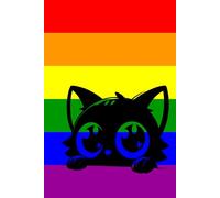 Kitty Notebook with Cat-Patterned Pages - Pride Cute Black Cat: Beautiful Gift Notebook Journal for Friends and Family, Teens and Adults, School Booklet