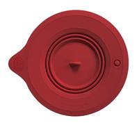 Kitty Professional Coperchio di chiusura in silicone, lavabile in lavastoviglie | Compatibile con le ciotole KitchenAid* con valvola di sicurezza per ciotole da 3l 4,3l 4,8l (Rosso rubino)