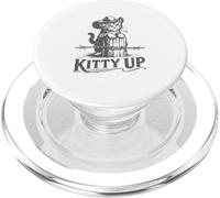 Kitty Up Funny Cat Cowboy Meme Felino Amante degli animali PopSockets PopGrip per MagSafe