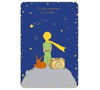 KIUB Cartolina Il Piccolo Principe e la Volpe con la sua valigia (10x15cm)