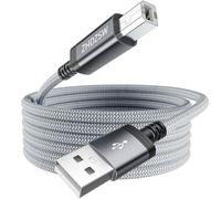 Kiuet Cavo USB per stampante 3 m, USB 2.0 tipo A anf tipo B cavo scanner, compatibile con Canon, HP DeskJet/Envy, Lexmark, Dell, 3D, DAC, Xerox, ecc