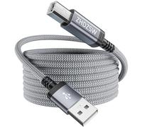 Kiuet Cavo USB per stampante 3 m, USB 2.0 tipo A anf tipo B cavo scanner, compatibile con Canon, HP DeskJet/Envy, Lexmark, Dell, 3D, DAC, Xerox, ecc