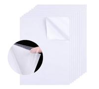 Kiuiom Carta Adesiva Biadesiva, Foglio Adesivo Trasparente A4, Formato A4 Foglio Adesivo Trasparente, 10PCS Trasparenti Double Sided Adhesive Tape Adesivi Super Resistenti per Fai Da Te Artigianato