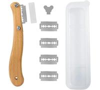 Kiuiom Coltello da Pane,Lama Pane, Taglierino per Pane,Coltello per Impasto Coltello da Panettiere con 5 Lame per Cuocere Intagliare Modelli di Pane Crudo Coltello per Segnare