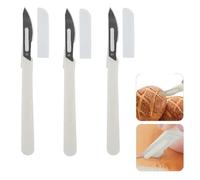 Kiuiom Coltello Da Pane,Strumento Da Taglio Per Panettiere,Taglierino Per Pane,Lame Da Panettiere 3PC Pane Coltello Per Incidere Per Marcare Modelli Coltello Da Cucina Fai-Da-Te Con Impasto Per Pane