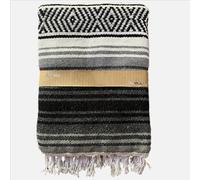 Kiuwxduy Coperta in maglia messicana, manuale, per divano, meditazione, yoga, attività all'aperto, campeggio, picnic, festival, colore grigio, 190-130