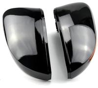 KIUYNHMSI 2 Pezzi Auto Calotte Specchietti Esterni per VW Polo 6R 6C 2009-2017, Lati Destri e Sinistri Copertura per Specchietto retrovisore Calotta,A/Gloss Black