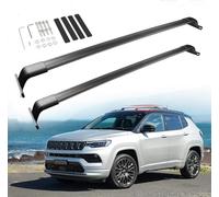KIUYNHMSI 2pezzi Auto Portapacchi da Tetto per Jeep Compass 2017-2022 2023 2024, Alluminio Portatutto Portabagagli Trasporto Rack Barre Tetto Barre