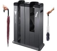 KIUYTQQ Distributore Automatico di Sacchetti per ombrelli, avvolgitore Commerciale per ombrelli bagnati con Ruote, Design a Doppia Testa in Acciaio Inossidabile per Hotel e uffici.