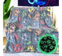 KIVEE Regali di gioco giocattoli per ragazzi adolescenti che si illuminano al buio coperta da gioco per uomini fidanzati giocatori coperta in morbido pile per bambini regali di compleanno