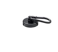 KIveppuzx Ganci magnetici | Nero 5 Multi dimensioni da appendere: cucina, armadio, officina, bagno(36mm)