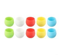 Kivivaka 10 mini vasi rotondi per piante grasse, con acqua per design a serbatoio, 70 mm, in resina, per piante grasse, decorazione per casa e ufficio, multicolore