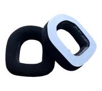 Kivivaka 2 copriauricolari in schiuma compatibili con cuffie Logitech G e astro A10, cuscini di ricambio in tessuto morbido per un maggiore comfort, nero