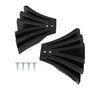 Kivivaka 2 deviatori per grondaia, estensioni efficaci per controllare il flusso dell'acqua piovana e proteggere la tua proprietà, colore: nero