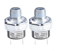 Kivivaka 2pcs 1/4 "NPT Compressore D'aria Pressostato 770-100PSI 12V/24V DC per Train Air Suspension Control