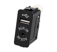 Kivivaka 84109237653 Presa USB AUX Adattatore per porta di ingresso audio per auto in materiale ABS per BMW per E81 E87 E82 per serie 3 E90 E91 E92 Serie 5 E60 F10 X1 X3 X4 X5 X6 Z4 per mini