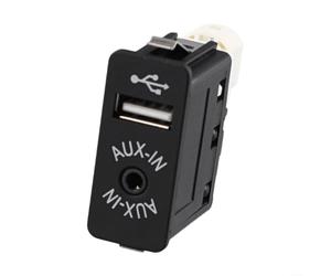 Kivivaka 84109237653 Presa USB AUX Adattatore per porta di ingresso audio per auto in materiale ABS per BMW per E81 E87 E82 per serie 3 E90 E91 E92 Serie 5 E60 F10 X1 X3 X4 X5 X6 Z4 per mini