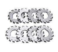 Kivivaka 8pcs HSS Involute Gear Cutters Set M1 Modulo 20 Gradi PA 22mm Foro #1-8 Metalworking