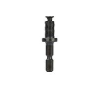 Kivivaka Adattatore mandrino per trapano esagonale da 1/4" a 3/8" e 1/4" a 1/2" filettatura maschio, struttura in acciaio, nero, set da 2 pezzi per A