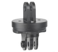 Kivivaka Adattatore per action camera a smontaggio rapido per supporto bici Garmin, interfaccia in lega di alluminio con kit hardware, accessorio nero da 49 mm