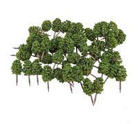Kivivaka Alberi in plastica modello 50Pcs 7cm per paesaggio ferroviario | Perfetto per modelli di architettura, tavoli di sabbia, scene stradali, forniture diorama, hobbisti