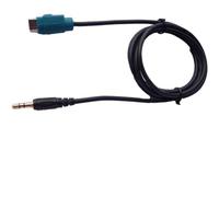 Kivivaka Alpine KCE-236B - Cavo adattatore interfaccia ingresso AUX 3,5 mm per CDA-9884 per CDA-9870 CDE-9871 IVA-D105, nero