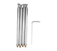 Kivivaka Argento Lega di Alluminio Condensatore Cap PAC12 JPC12 Antenna Verticale, Migliora la Stabilità del Segnale, Installazione Rapida Parte di Ricambio con Strumenti