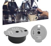 Kivivaka Capsule di caffè riutilizzabili con coperchi in silicone per macchine Tassimo, cestello filtro ricaricabile 60 ml/180 ml con cucchiaio e pennello