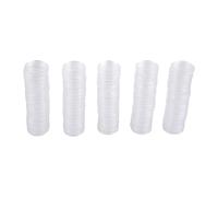 Kivivaka Capsule trasparenti per monete, 25 mm, 100 pezzi, in plastica, per riporre gettoni, badge, per contenitori rotondi con diametro interno di 25 mm