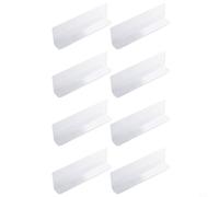 Kivivaka Confezione da 8 blocchi trasparenti per mobili da 25/35/40 cm, per divano-letto, barriera giocattolo, senza bisogno di attrezzi, in acrilico (35 x 6 cm)