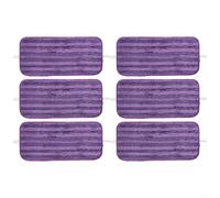 Kivivaka Cuscinetti lavabili in microfibra per Swiffer Jet, ricariche riutilizzabili per la pulizia di legno duro e piastrelle, viola, confezione da 6 (6 pezzi)