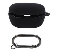 Kivivaka Custodia protettiva in silicone per auricolari JBL per Endurance Race 2, custodia resistente al sudore e antipolvere, accessorio da viaggio leggero con clip, multicolore, 8,3 x 4 cm, nero