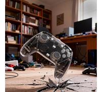 Kivivaka Custodia protettiva rigida in policarbonato trasparente per GameSir G7 per controller Pro, copertura antipolvere impermeabile viola trasparente
