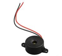 Kivivaka Elettronico Piezo Buzzer DC 3-24V, 85dB forte Beeper con fili, ABS compatto chiuso allarme per auto
