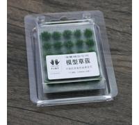 Kivivaka Erba per ciuffi, confezione da 50, lunghezza 6 mm, per modellismo, treno, paesaggio, diorama, edifici, giochi di guerra, colore: verde scuro