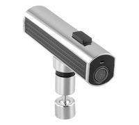 Kivivaka Feiyu - Estensore per rubinetto della cucina a cascata estraibile, con ugello girevole e girevole a 180 gradi, adatto per rubinetti standard, argento