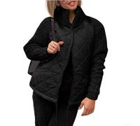Kivivaka Giacca imbottita da donna in cotone caldo con colletto alla | Imbottitura in caldo cotone, design con colletto rialzato, protezione antivento, morbido al tatto, essenziale per l'inverno