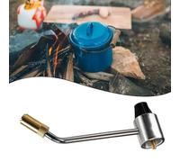 Kivivaka Gruppo regolatore di gas con regolatore di pressione, in lega temprata, controllo della pressione stabile, fornello da campeggio all'aperto, 22 cm, argento, giallo, nero