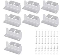 Kivivaka Hardware di montaggio per pannello solare con staffa a Z per camper per barche marine, per set in alluminio (set da 8 pezzi)