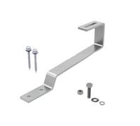 Kivivaka Kit di montaggio a gancio per tetto in acciaio inox per pannelli solari su piastrelle a coda di castoro, compatibile con sistemi di copertura fotovoltaica