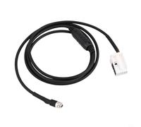 Kivivaka Kit di montaggio ingresso AUX per BMW E90 E91 E92 per serie 3 Cavo adattatore audio lunghezza 150 cm nero
