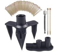 Kivivaka Kit di riparazione per pavimenti con 50 viti e 5 strumenti per legno, vinile, legno duro, moquette, elimina il rumore