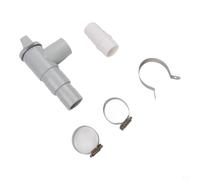 Kivivaka Kit di tubi per acque reflue RV in plastica ABS, compatibile con raccordi da 28 mm e 32 mm, connettore per tubo flessibile per perdite a prova di perdite, raccordi idraulici per sistemi