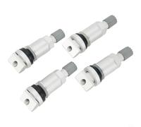 Kivivaka Kit stelo valvola TPMS in acciaio inox per X1 X2 X3, 4 valvole sensore pressione pneumatici, montaggio diretto per VDO SE55911 TG1C, parti di ricambio in metallo argento