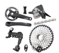 Kivivaka Kit trasmissione MTB a 10 velocità con guarnitura cava 34T e cassetta 42T per spostamenti fluidi sui sentieri (corona 32T)