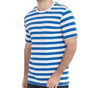 Kivivaka Maglietta da uomo a righe da marinaio estiva allentata O-collo manica corta casual per top tee abbigliamento sportivo taglia M-3XL