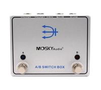 Kivivaka MOSKYAUDIO A/B Switch Box Effetto Canale Switcher Pedale per Chitarra Segnale Instradamento a due Amp, Argento