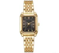 Kivivaka Orologio casual quadrato per quadrante per uso quotidiano tempo | Quadrante quadrato digitale, movimento al quarzo, cronometraggio preciso, moderno per un look alla moda, finitura color oro