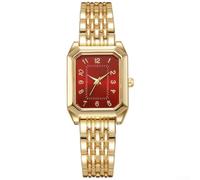Kivivaka Orologio casual quadrato per quadrante per uso quotidiano tempo | Quadrante quadrato digitale, movimento al quarzo, cronometraggio preciso, moderno per un look alla moda, finitura color oro