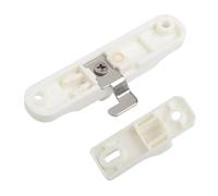 Kivivaka Per finestra scorrevole in plastica PP e schermo per serratura della porta gancio fermo, direzione gancio regolabile, nero o bianco, 0,65 x 0,85 cm gancio WhiteBend